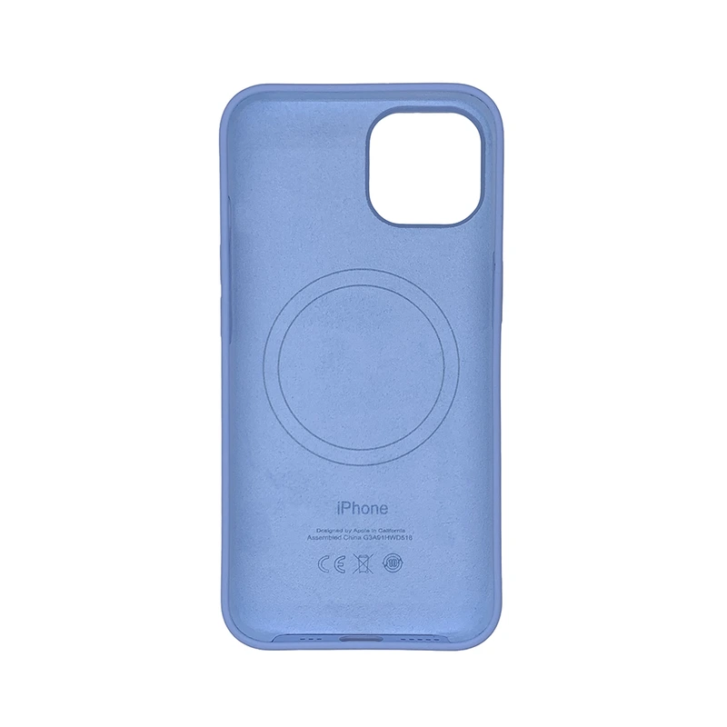 Чохол накладка Silicone Case Full with Magsafe для Apple iPhone 14 Pro- Sky