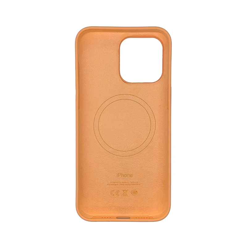 Чохол накладка Silicone Case Full with Magsafe для Apple iPhone 15- Orange