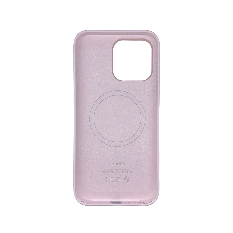 Чохол накладка Silicone Case Full with Magsafe для Apple iPhone 15 Pro- Light Pink