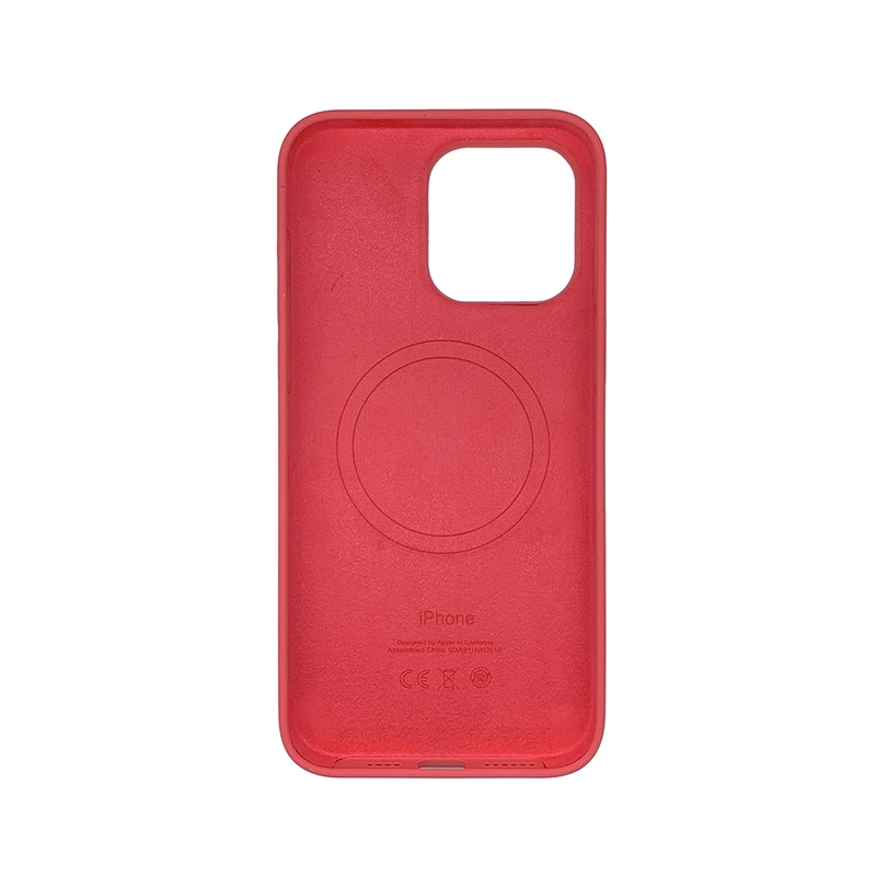 Чохол накладка Silicone Case Full with Magsafe для Apple iPhone 15 Pro Max- Red