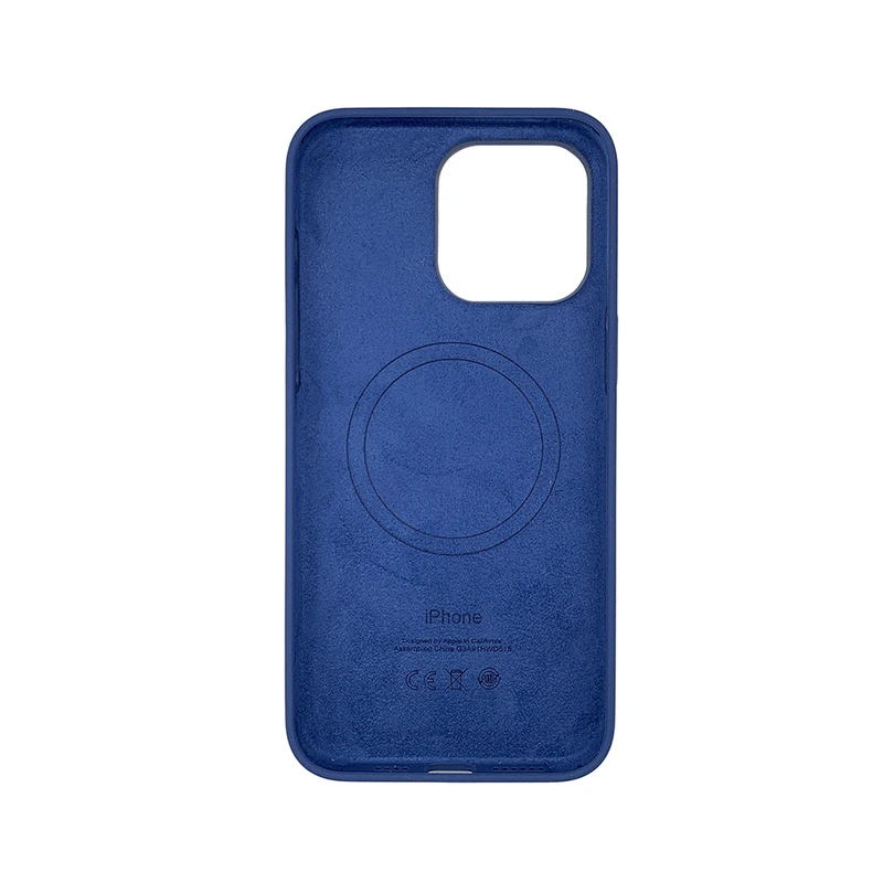 Чохол накладка Silicone Case Full with Magsafe для Apple iPhone 15 Pro- Storm Blue
