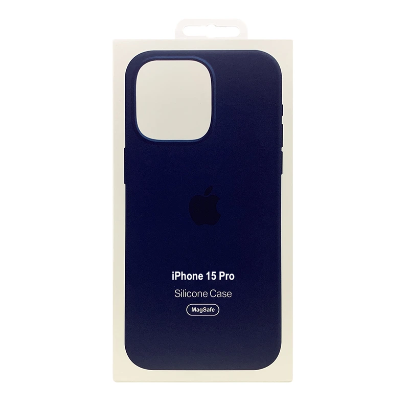 Чохол накладка Silicone Case Full with Magsafe для Apple iPhone 15- Storm Blue