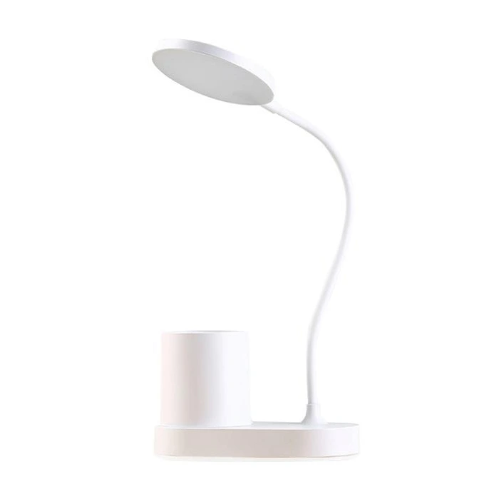 Настільна лампа з акумулятором та органайзером SD-828С LED Flexible (700mAh/5V/5W)- білий