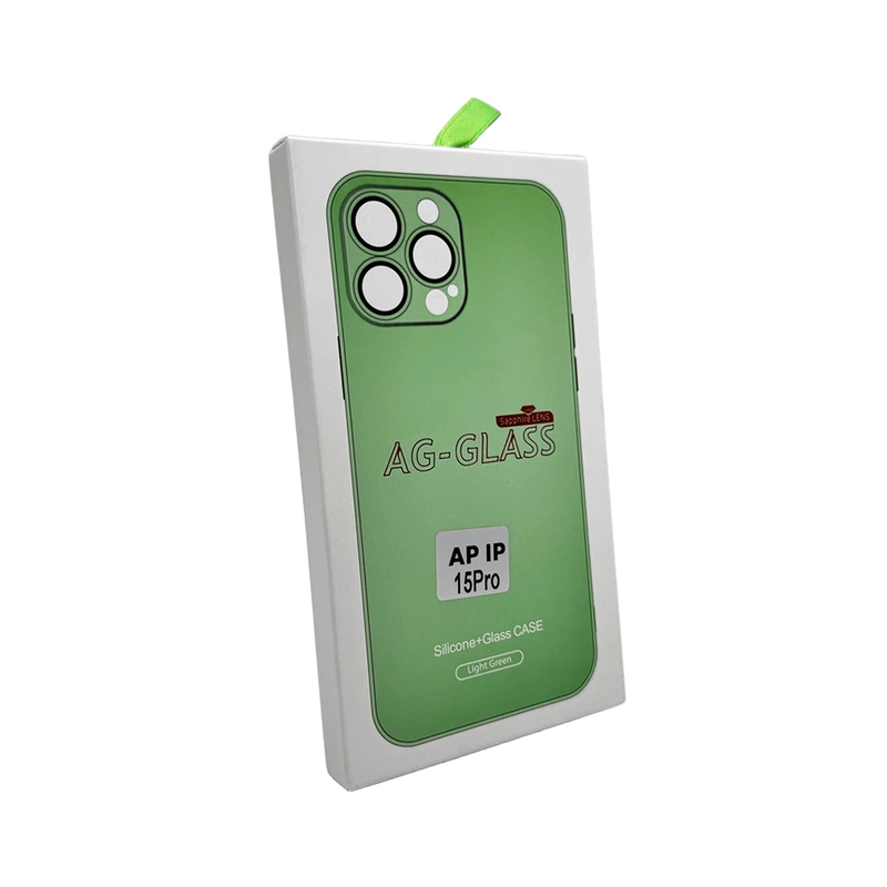 Чохол для смартфона AG Glass Matt Frame Color Logo for Apple iPhone 15 Pro Light Green