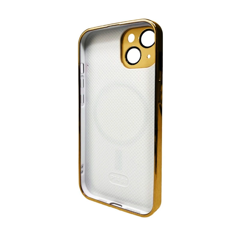 Чохол для смартфона AG Glass Sapphire Frame MagSafe Logo for Apple iPhone 14 Gold