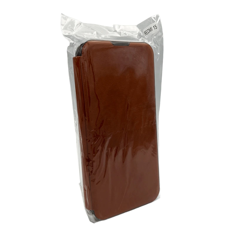 Чохол для смартфона Leather Premium for Xiaomi Redmi 15 (Europe version) Brown