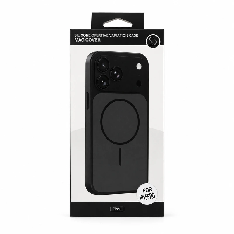 Чохол для смартфона Silicone Creative Variation Case MAG COVER Apple iPhone 15 Pro 1,Black