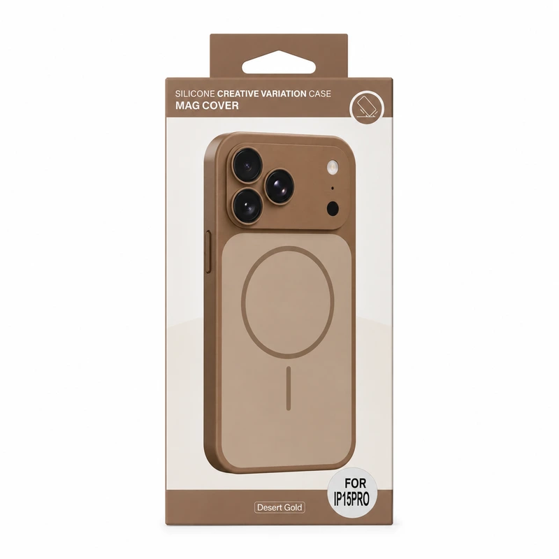 Чохол для смартфона Silicone Creative Variation Case MAG COVER Apple iPhone 15 Pro 3,Gold of the desert