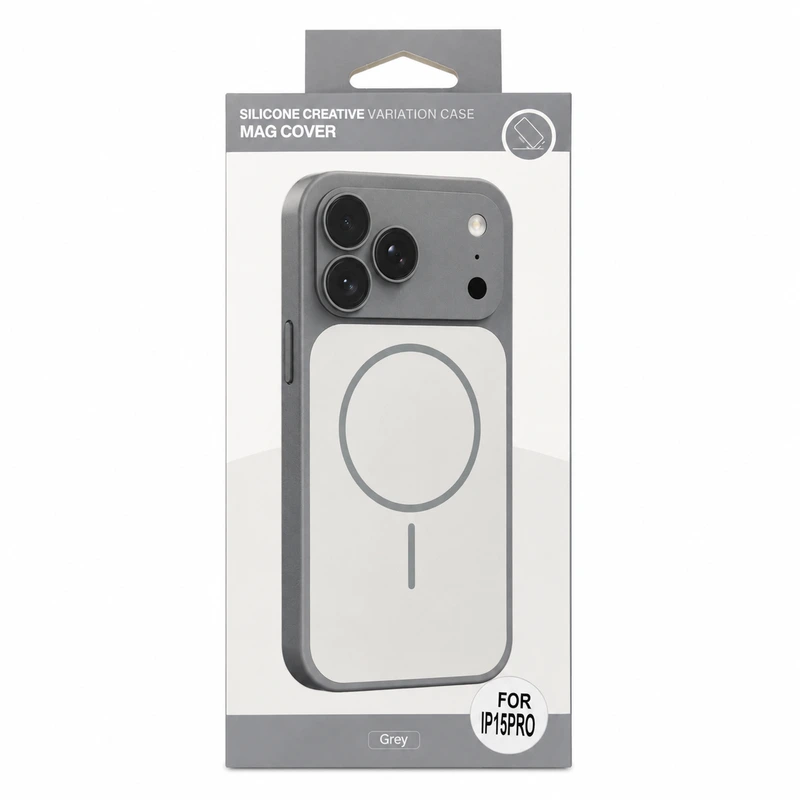 Чохол для смартфона Silicone Creative Variation Case MAG COVER Apple iPhone 15 Pro 5,Lavender Grey