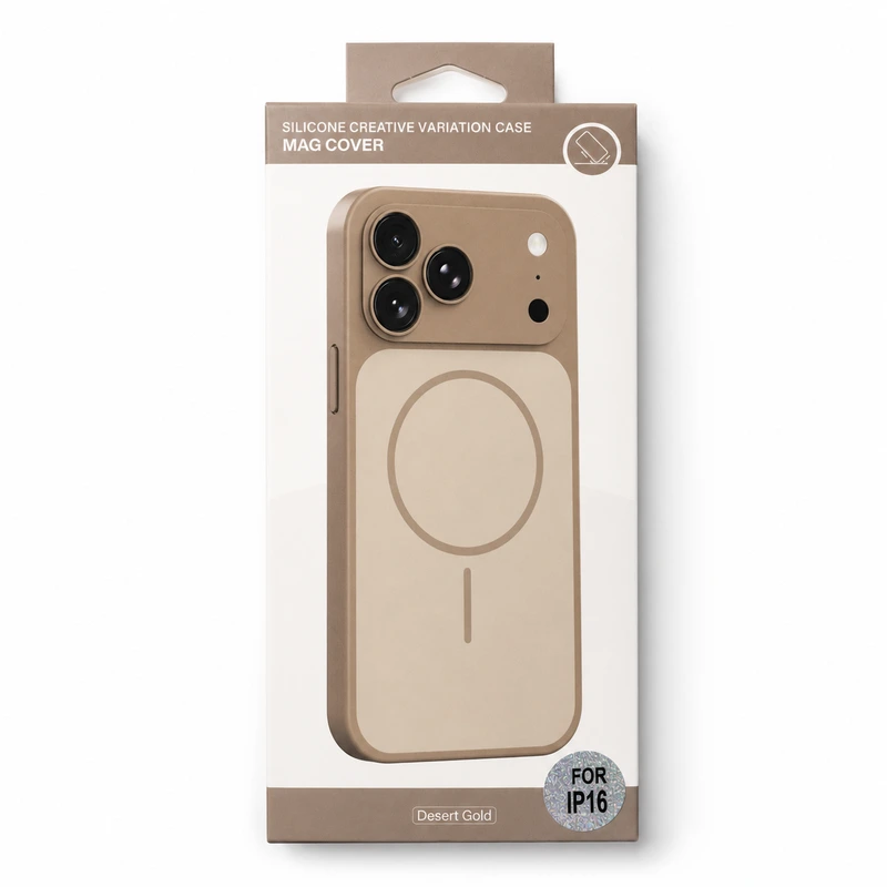 Чохол для смартфона Silicone Creative Variation Case MAG COVER Apple iPhone 16 3,Gold of the desert