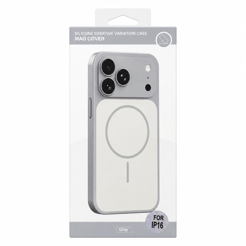 Чохол для смартфона Silicone Creative Variation Case MAG COVER Apple iPhone 16 5,Lavender Grey