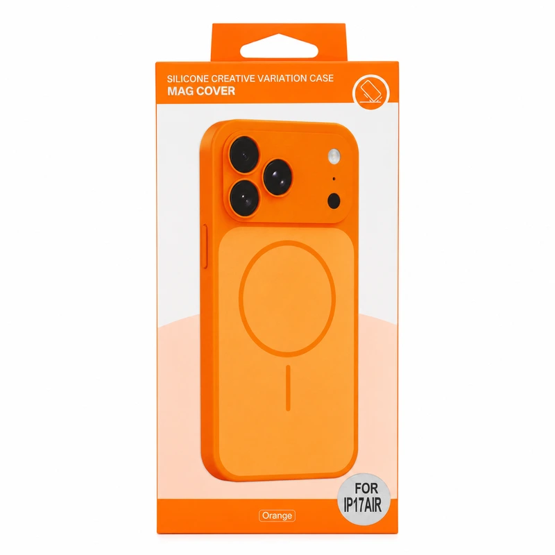 Чохол для смартфона Silicone Creative Variation Case MAG COVER Apple iPhone 17 Air 4,Orange