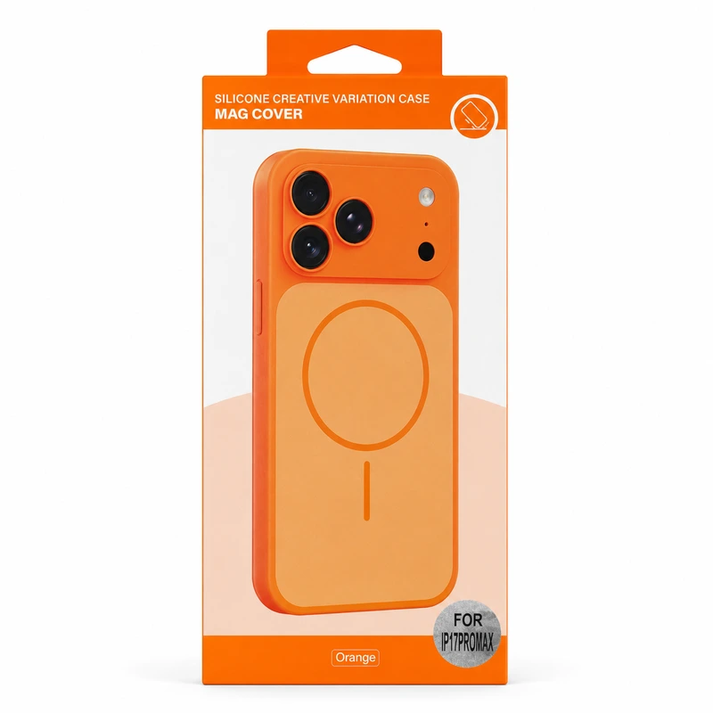 Чохол для смартфона Silicone Creative Variation Case MAG COVER Apple iPhone 17 Pro Max 4,Orange