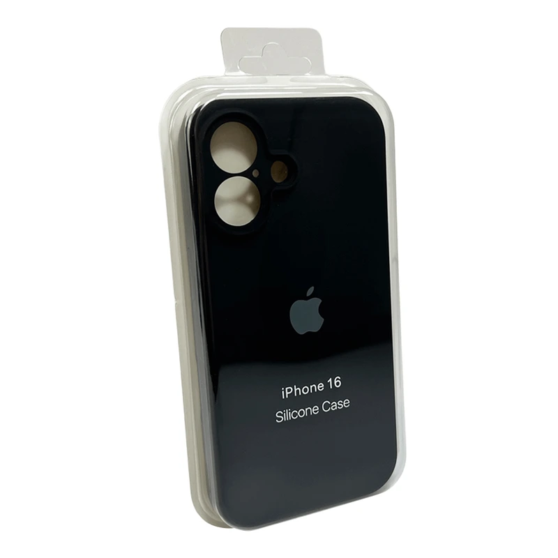 Чохол для смартфона Silicone Full Case AA Camera Protect for Apple iPhone 16 14,Black