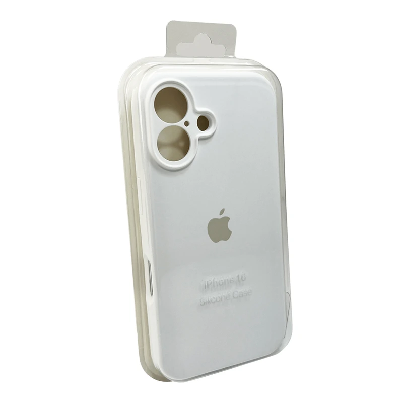 Чохол для смартфона Silicone Full Case AA Camera Protect for Apple iPhone 16 8,White
