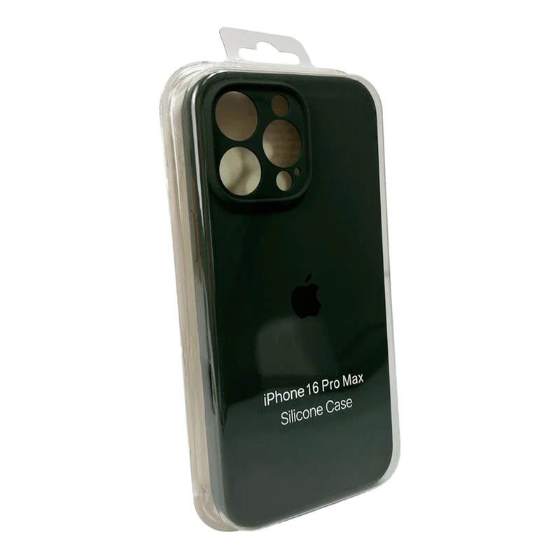 Чохол для смартфона Silicone Full Case AA Camera Protect for Apple iPhone 16 Pro 40,Atrovirens