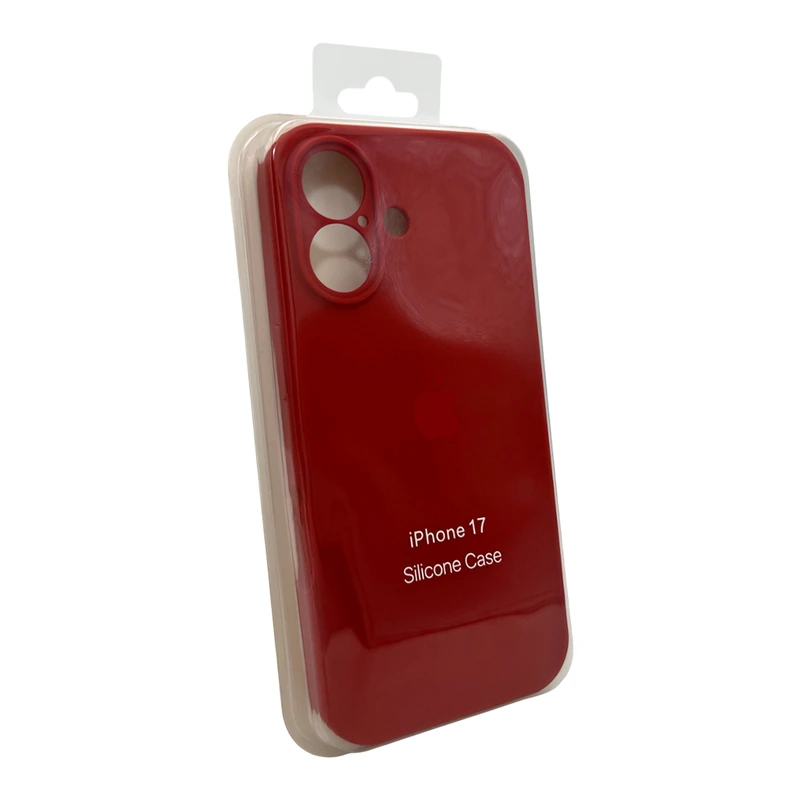 Чохол для смартфона Silicone Full Case AA Camera Protect for Apple iPhone 17 20,China Red