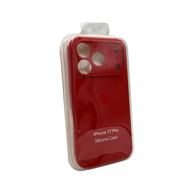 Чохол для смартфона Silicone Full Case AA Camera Protect for Apple iPhone 17 Pro 20,China Red