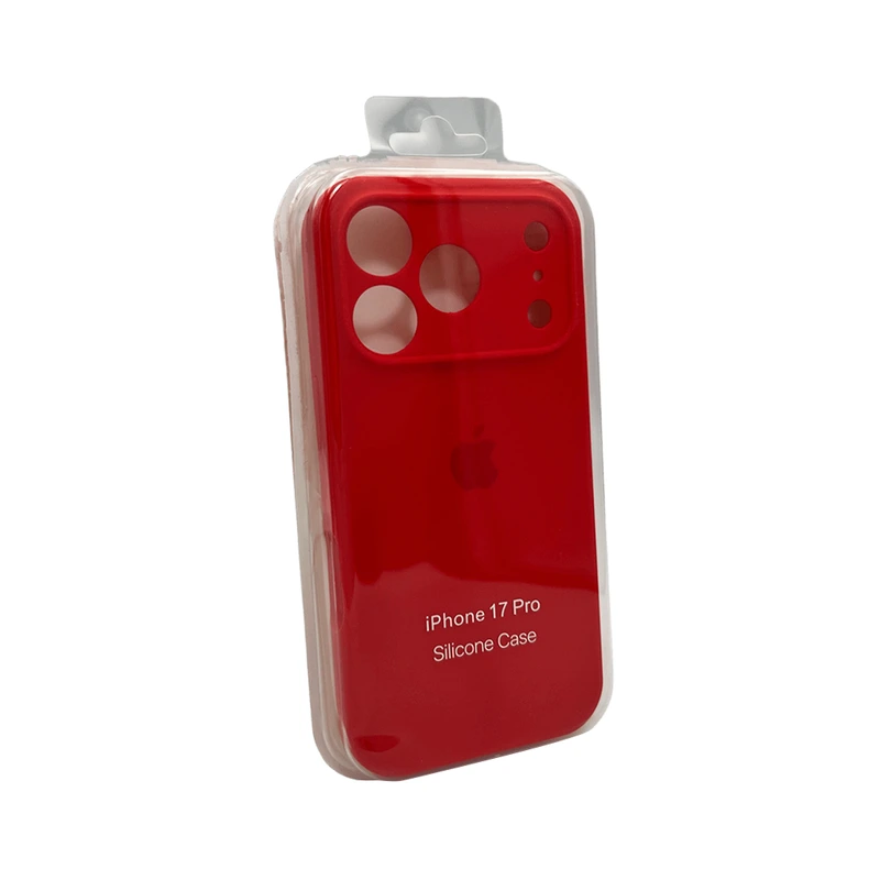 Чохол для смартфона Silicone Full Case AA Camera Protect for Apple iPhone 17 Pro Max 11,Red