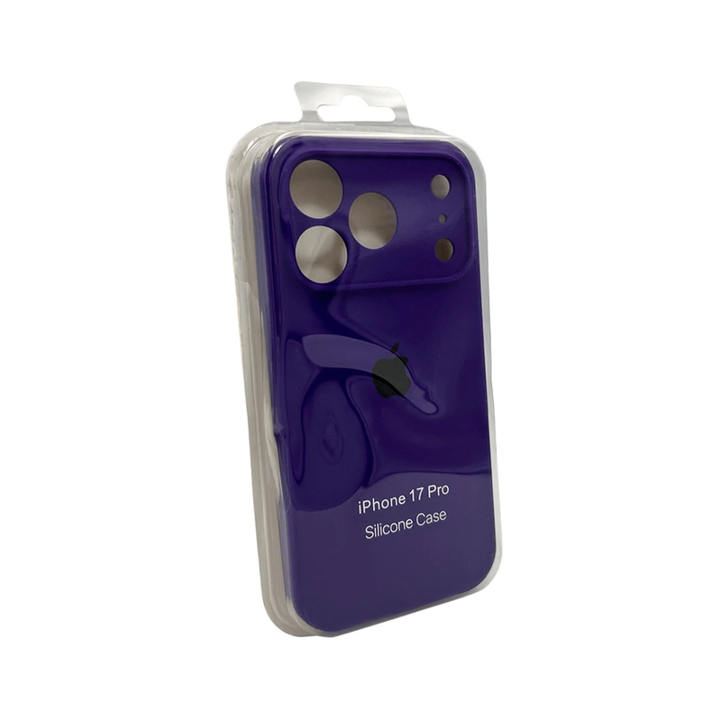 Чохол для смартфона Silicone Full Case AA Camera Protect for Apple iPhone 17 Pro Max 22,Dark Purple
