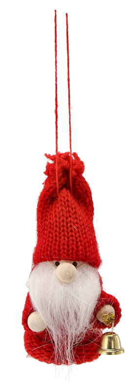 Підвіска новорічна "Гном" Chomik комплект 4 шт, 8 см, мікс кольорів