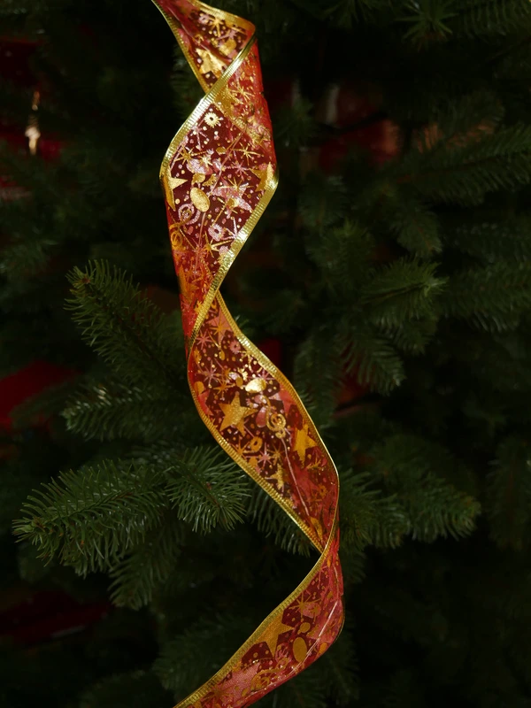 Гірлянда-стрічка червоно-золотиста Chomik, 5,2 м, 50 LED теплий білий