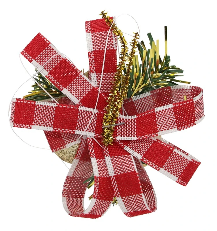 Прикраса декоративна Кульки Chomik з шишкою 11 см, комплект 3шт, золоті