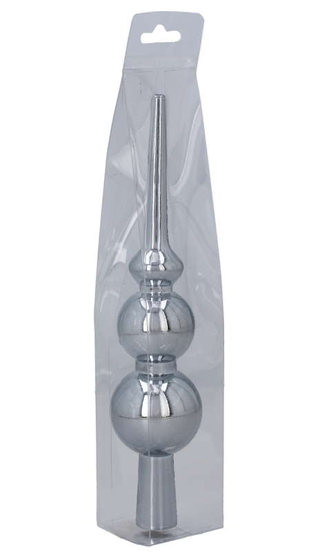 Верхівка на ялинку Chomik 20 см, пластик, сіро-синя