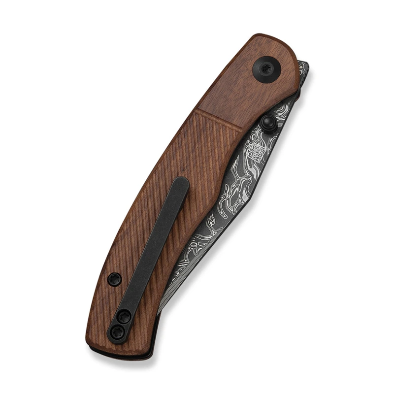 Ніж складаний кишеньковий Civivi Clingman (7.6 см) Damascus / Guibourtia Wood дерево — фото 5
