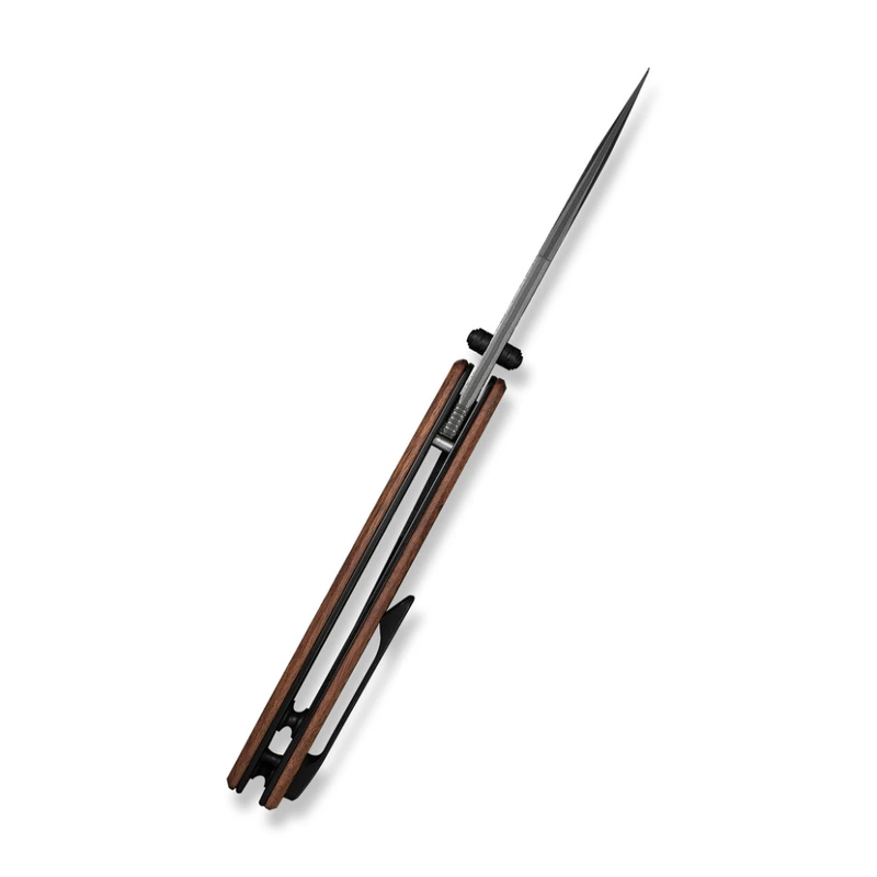 Ніж складаний кишеньковий Civivi Clingman (7.6 см) Damascus / Guibourtia Wood дерево — фото 7