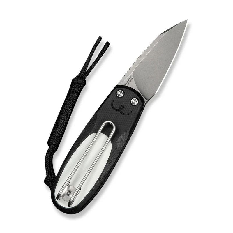 Ніж складаний кишеньковий Civivi Purr, (4.65 см) Nitro-V / G10 чорний/білий