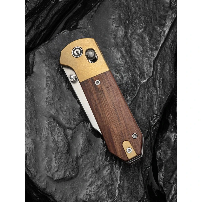 Ніж складаний кишеньковий Civivi Yonder Clip Point (7.3 см) 14C28N / Wood and Brass натуральний — фото 11