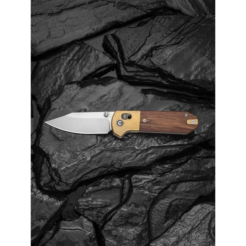 Ніж складаний кишеньковий Civivi Yonder Clip Point (7.3 см) 14C28N / Wood and Brass натуральний — фото 12