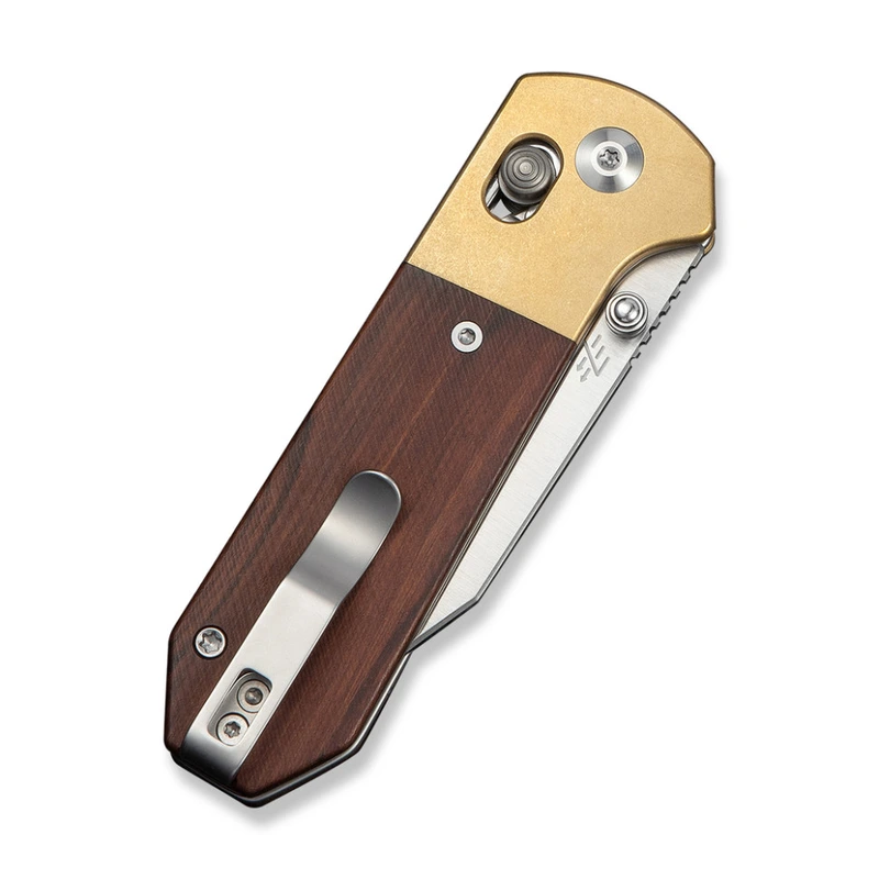 Ніж складаний кишеньковий Civivi Yonder Clip Point (7.3 см) 14C28N / Wood and Brass натуральний — фото 5