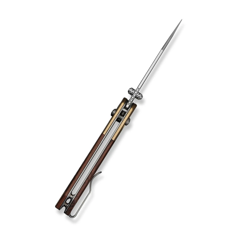 Ніж складаний кишеньковий Civivi Yonder Clip Point (7.3 см) 14C28N / Wood and Brass натуральний — фото 7
