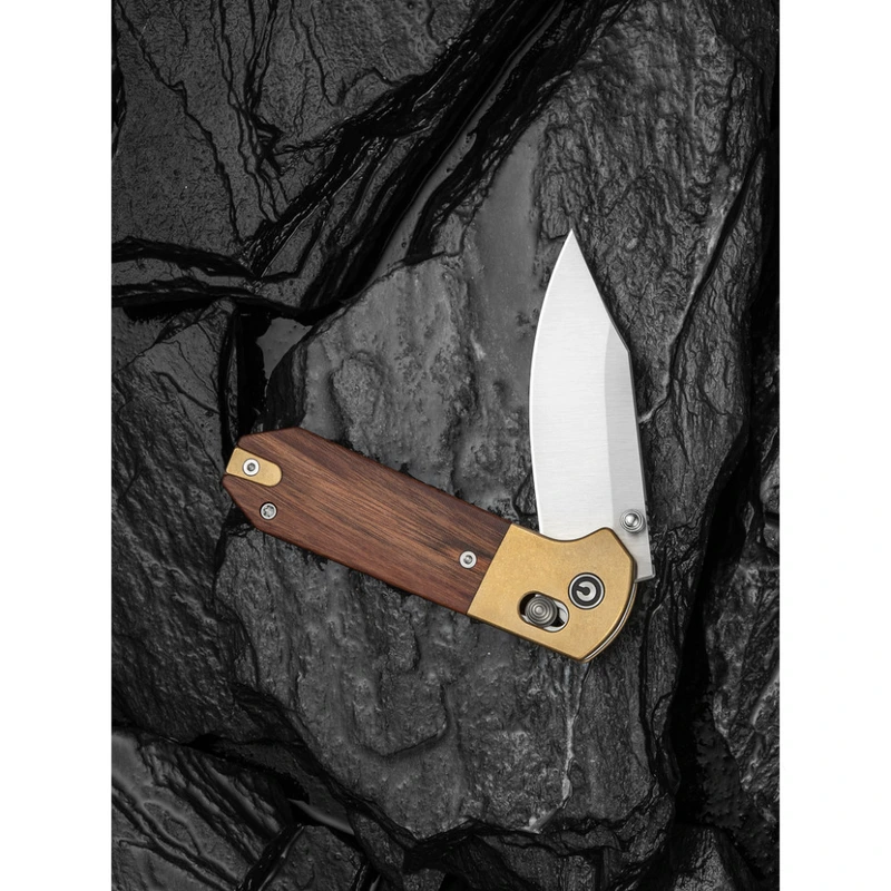 Ніж складаний кишеньковий Civivi Yonder Clip Point (7.3 см) 14C28N / Wood and Brass натуральний — фото 10