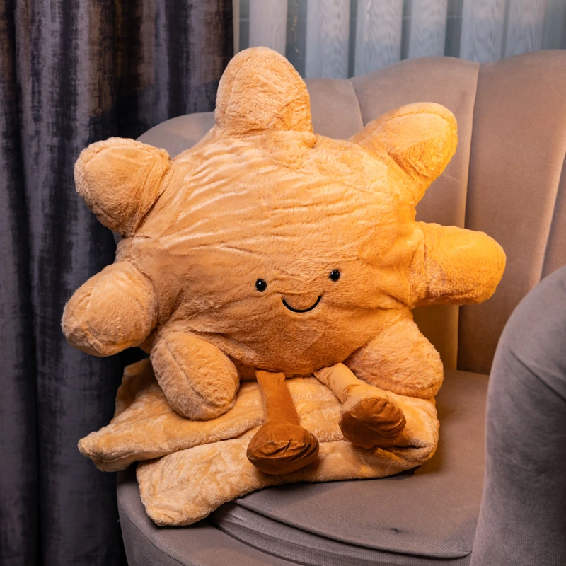 М'яка іграшка-подушка з пледом Сонечко 110×140 (см) 520-21S