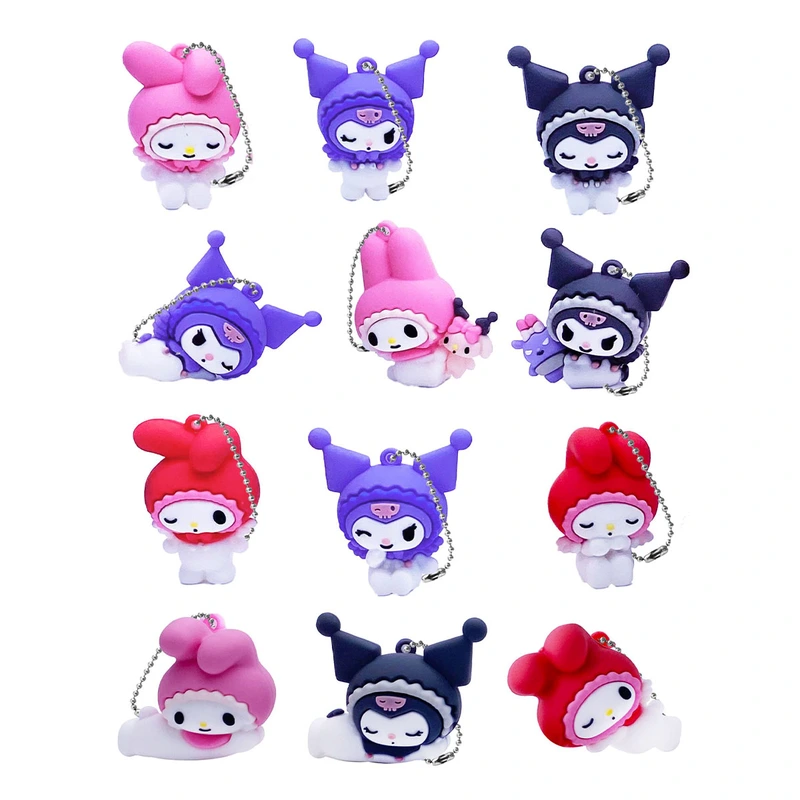 Фігурка-сюрприз на ланцюжку в кулі COOL THINGS  "Hello Kitty" - МОЯ МЕЛОДІ ТА КУРОМІ (в ас.)