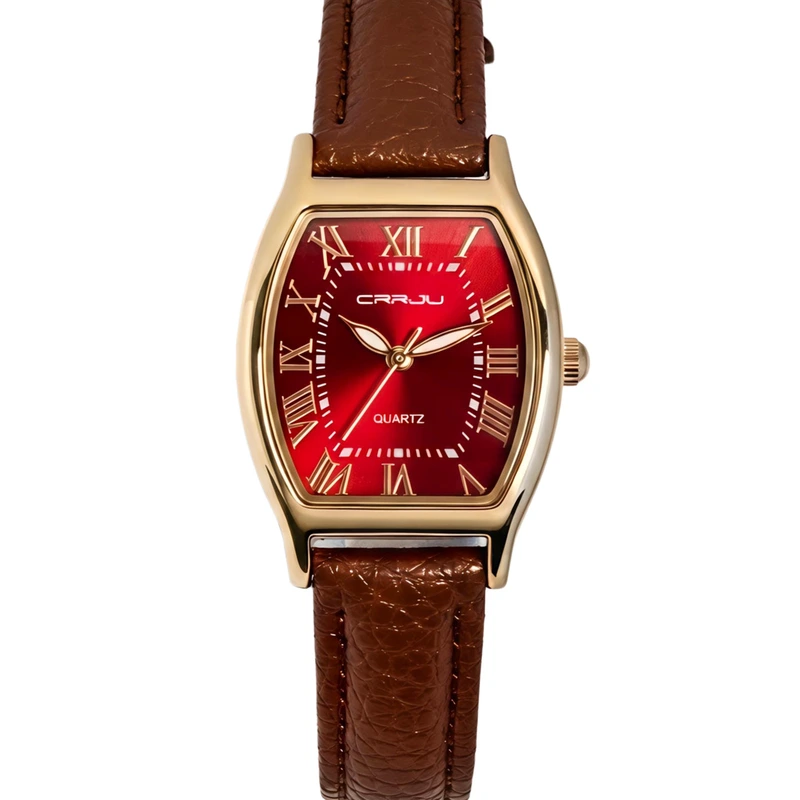 Жіночий годинник Crrju France Leather Classic