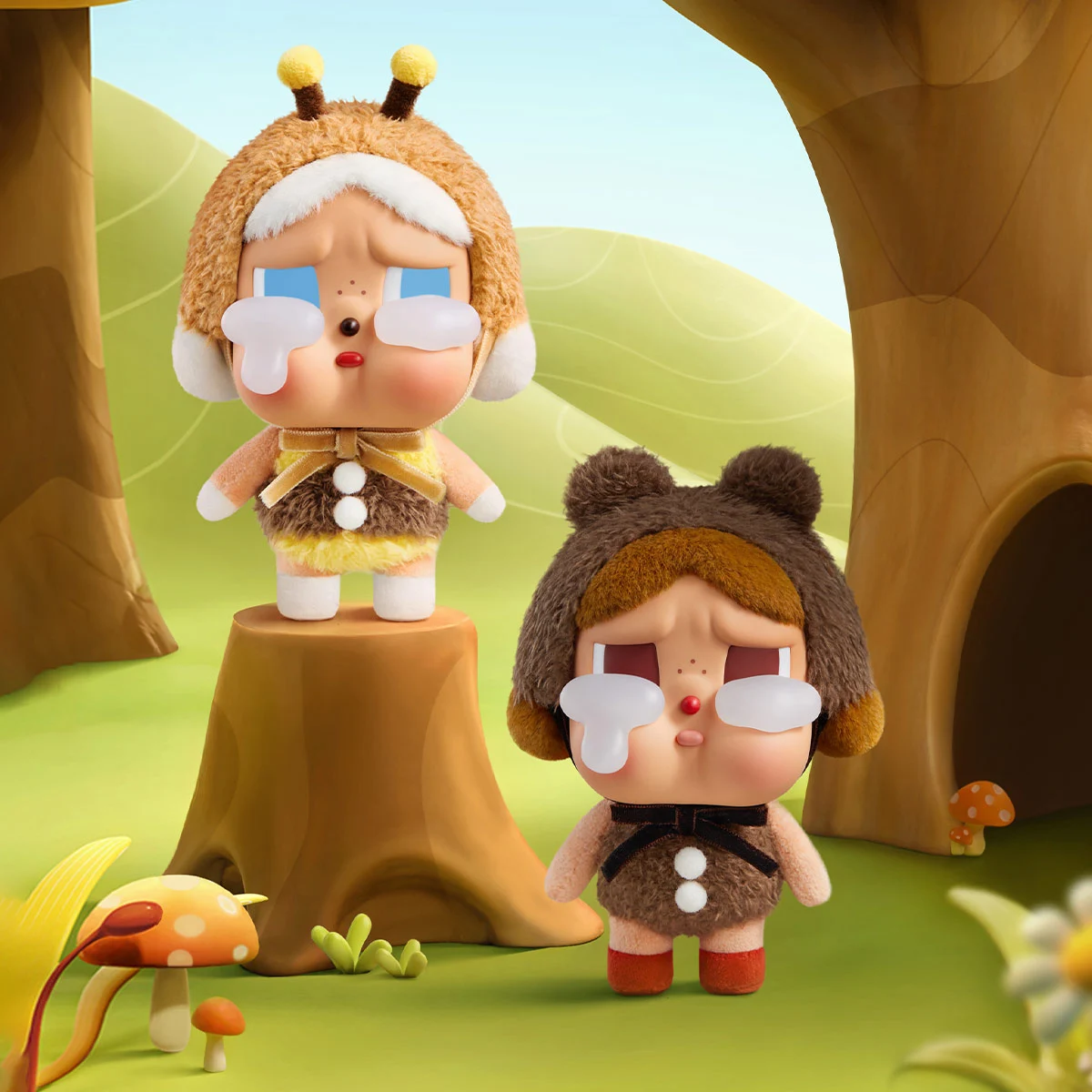 Колекційна іграшка сюрприз Labubu / Crying Again м'який брелок Crybaby 15 см 1 з 6