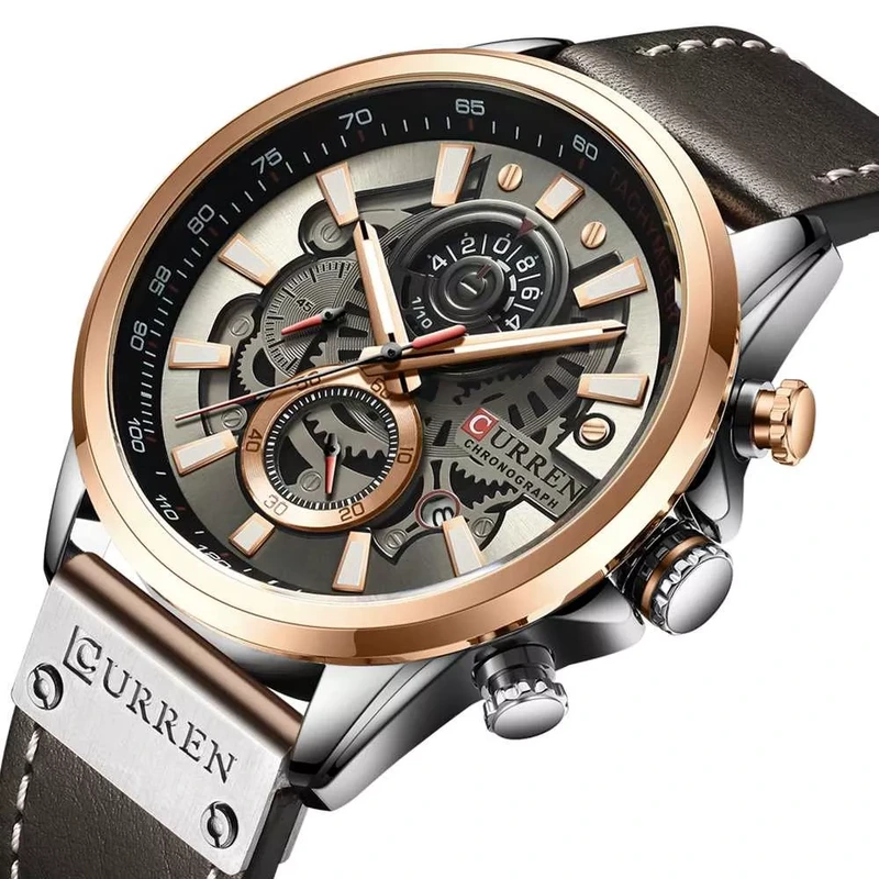 Curren 8380 Black-Brown