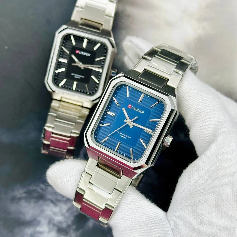 Curren 8457 Silver-Black