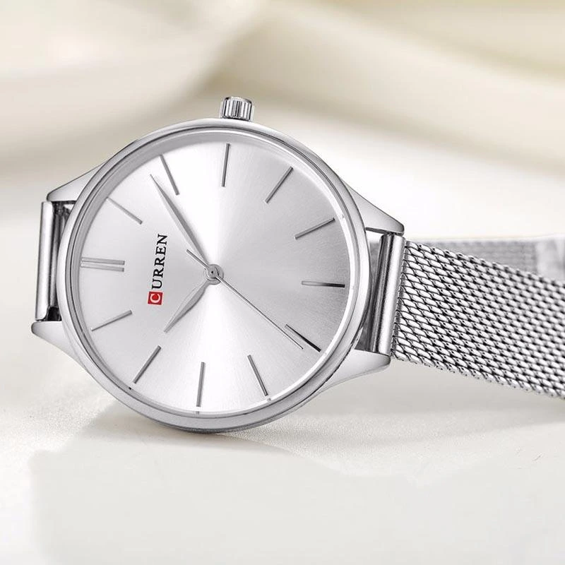 Жіночий годинник Curren 9024 Silver-White у класичному стилі зі сріблястим браслетом — фото 3