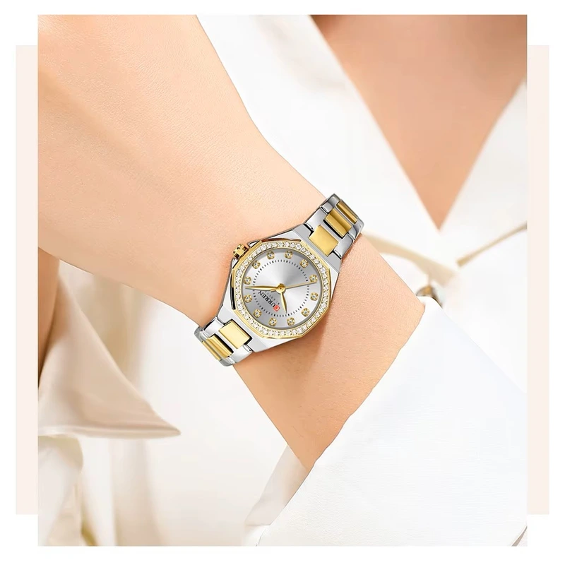 Curren 9100 Silver-Gold-White