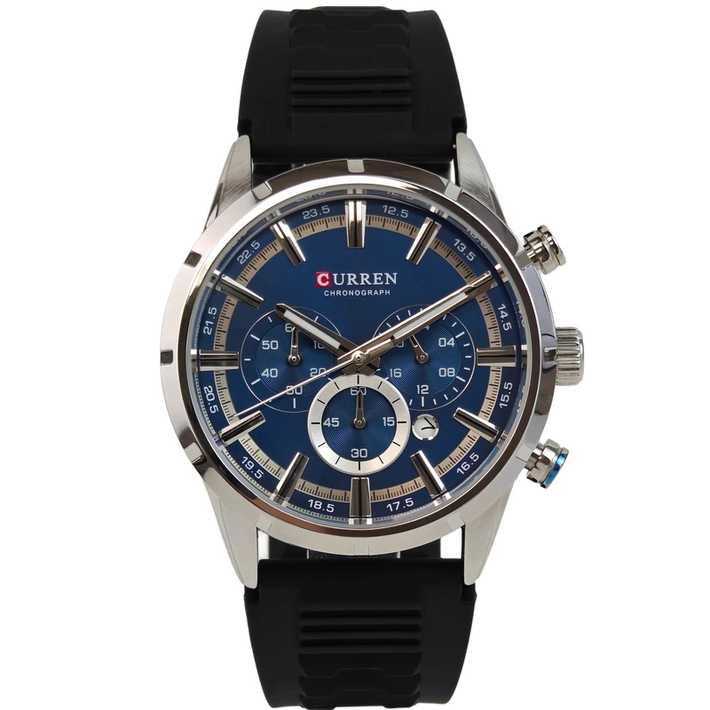 Чоловічий годинник Curren Flag Rubber Strap, 2 ремінці