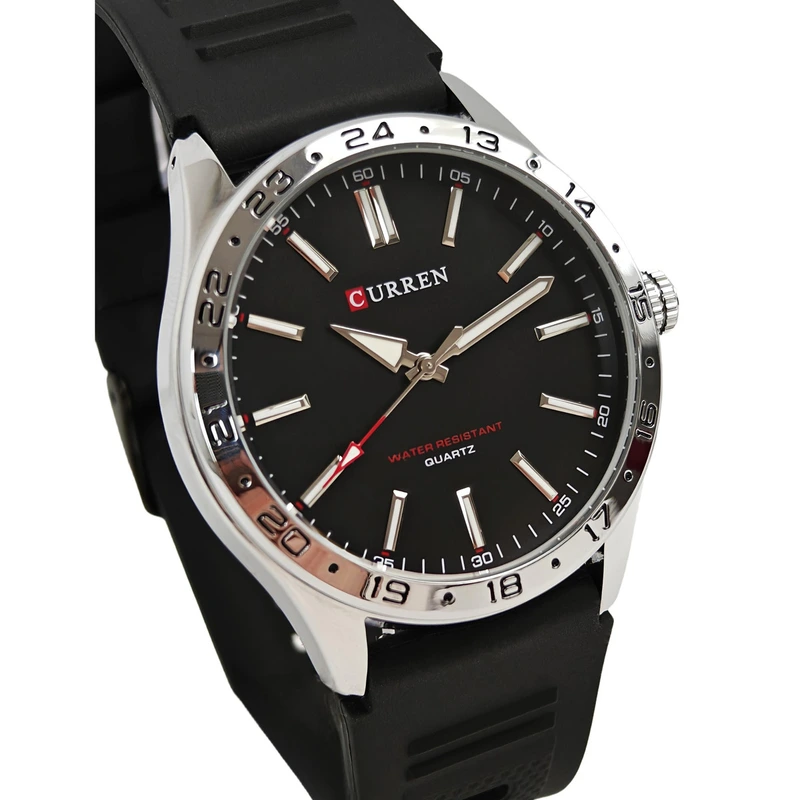 Чоловічий годинник Curren Hector Elastic Black, 2 ремінці