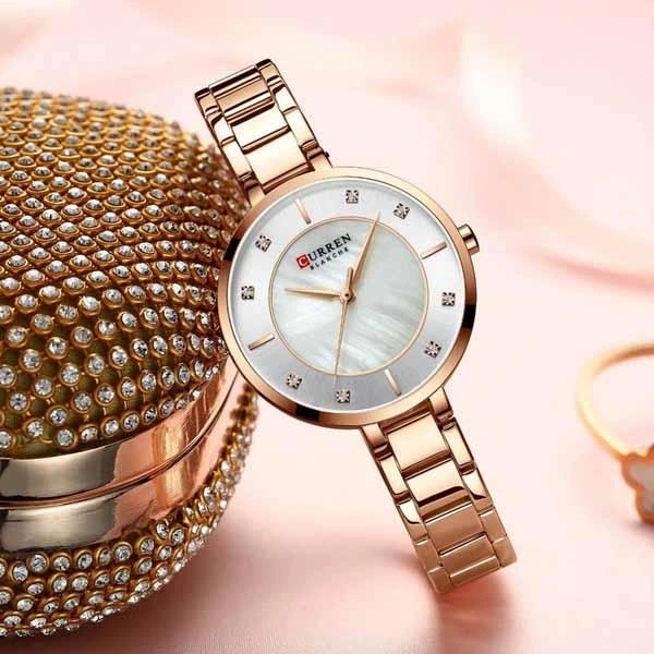 Сurren 9051 Rose Gold-White