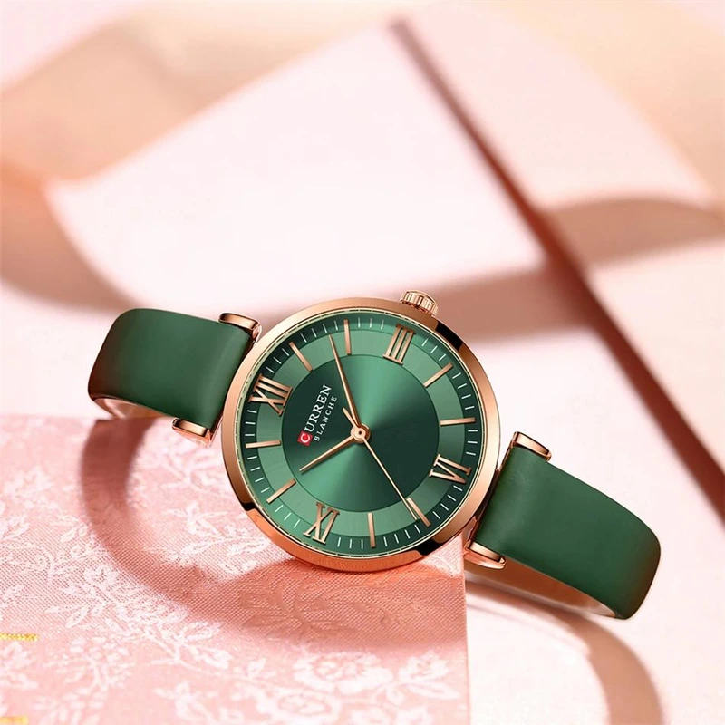 Сurren 9079 Rose Gold-Dark Green