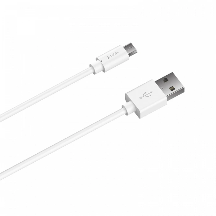 Кабель Devia Kintone USB – Micro 1A/1м- білий