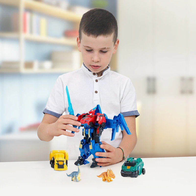 ІГРОВИЙ НАБІР DINOSTER - ШВИДКА ТРАНСФОРМАЦІЯ (4 робота, аксесуари) — фото 7